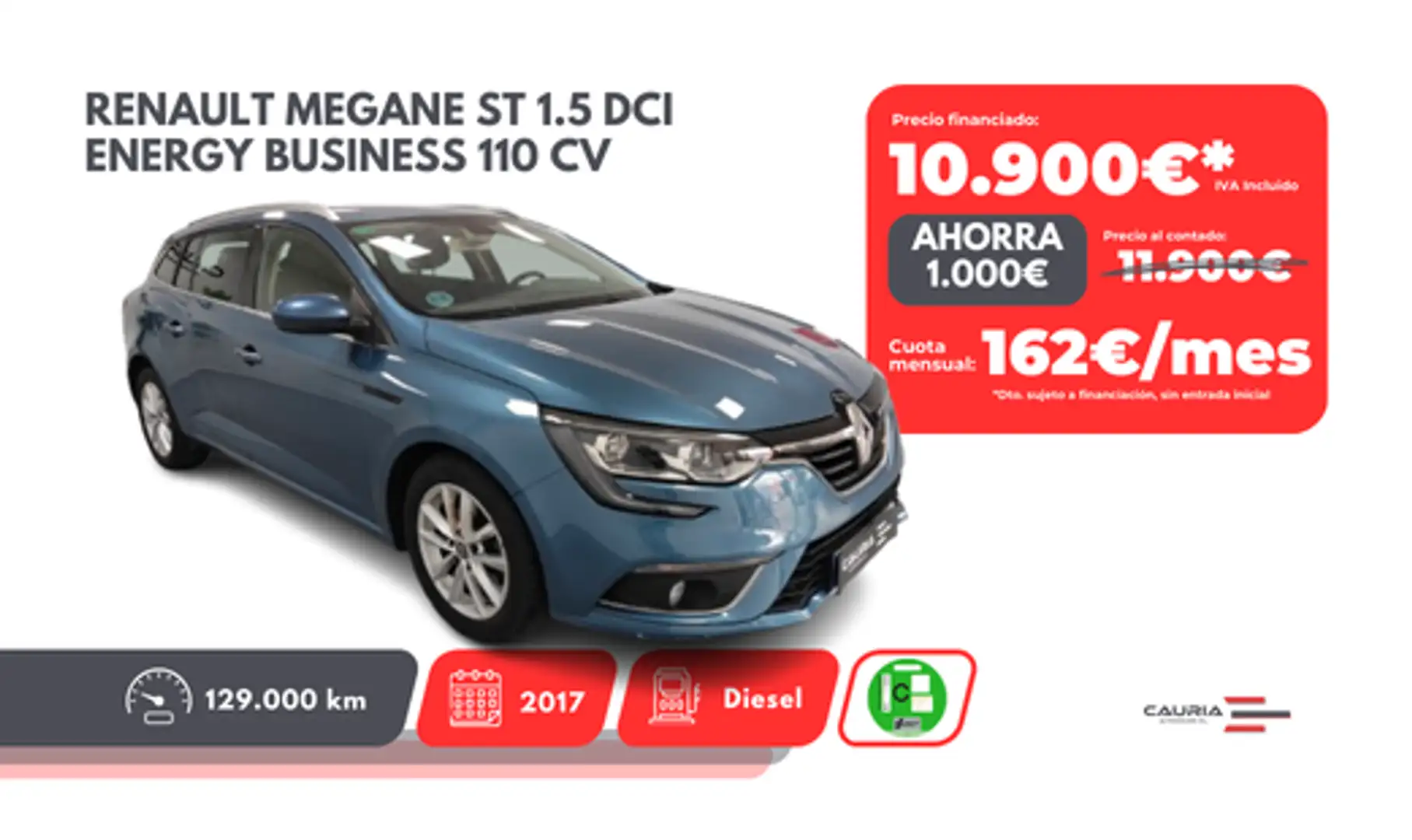 Renault Megane S.T. 1.5dCi Energy Business 81kW Azul - 1