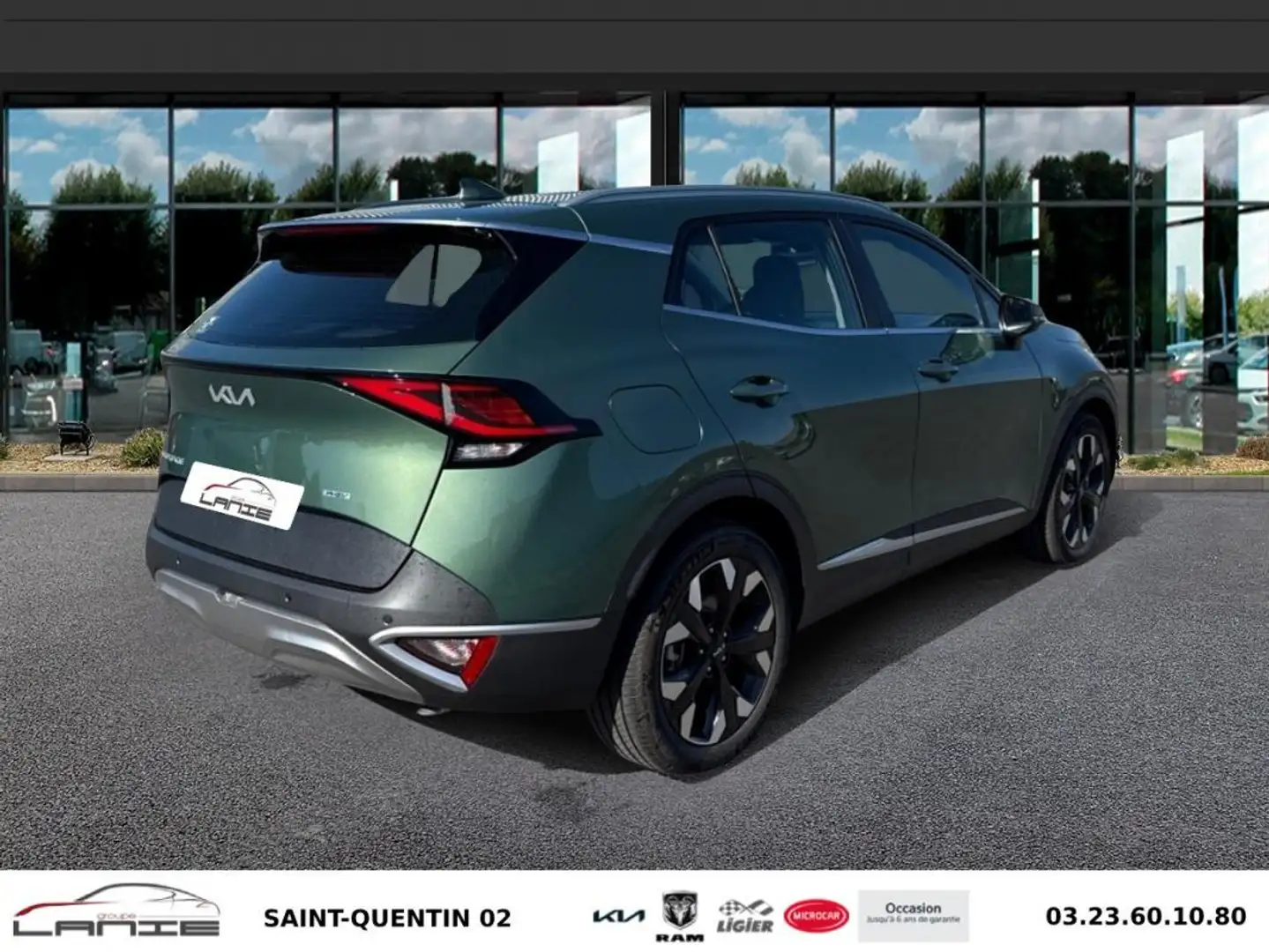Kia Sportage 1.6 T-GDi 265ch ISG Hybride Rechargeable BVA6 4x4  Vert - 2