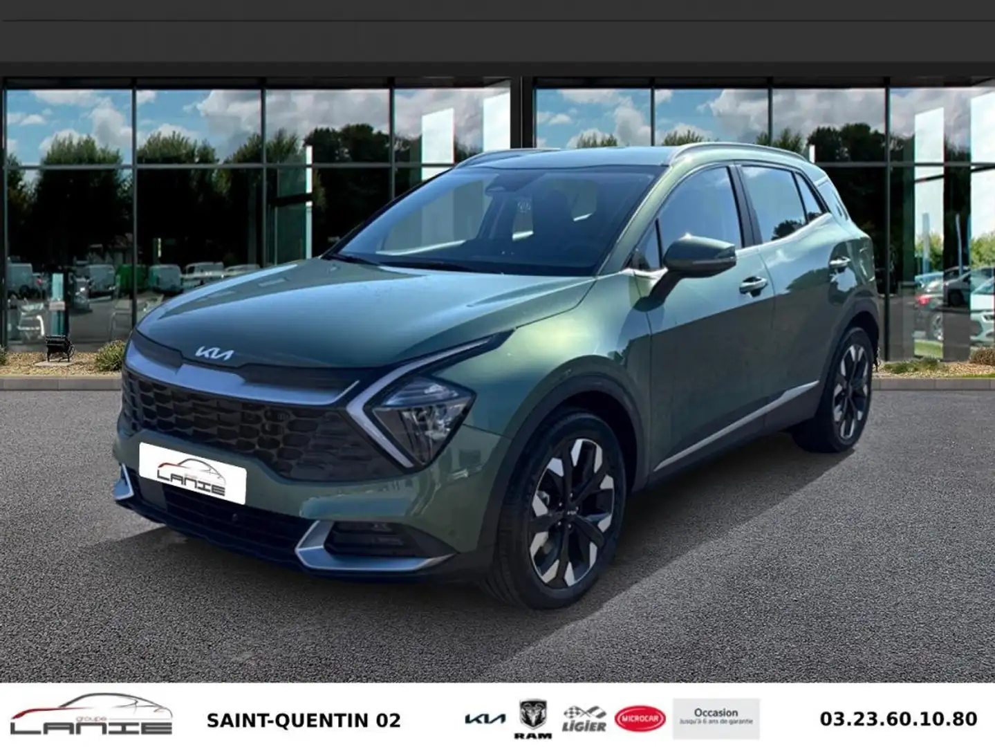 Kia Sportage 1.6 T-GDi 265ch ISG Hybride Rechargeable BVA6 4x4  Vert - 1