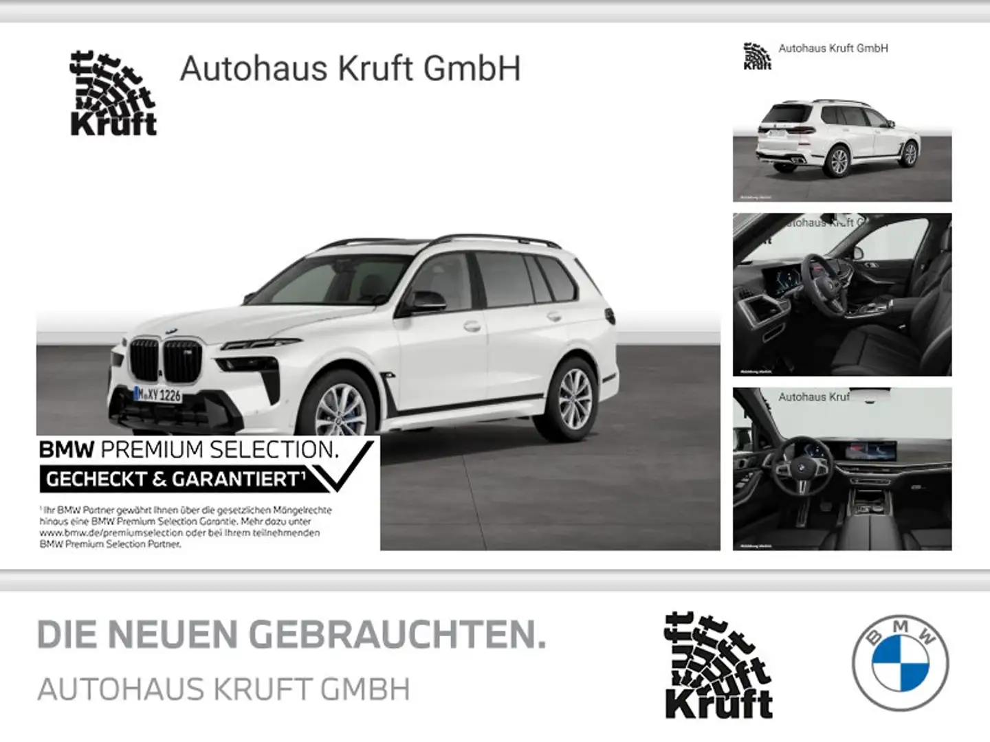 BMW X7 M 60i PANO SKY+STANDHZ+KAMERA+ACC+AHK Weiß - 1