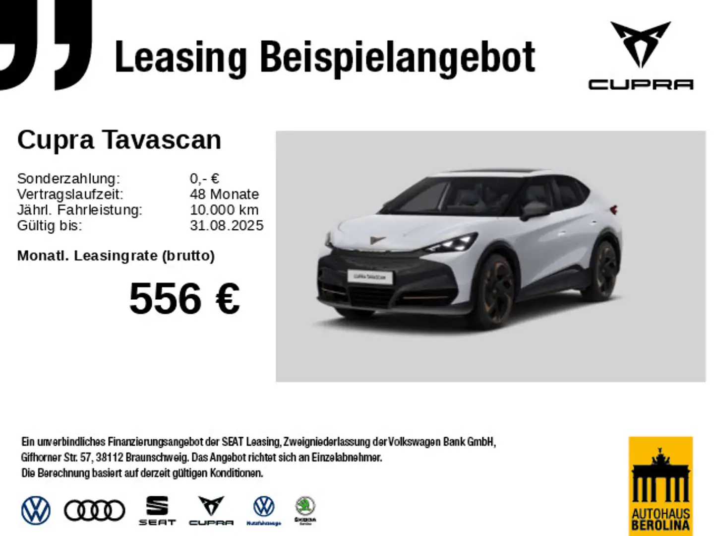 CUPRA Tavascan Endurance 210 kW (286 PS) 77 kWh Weiß - 1