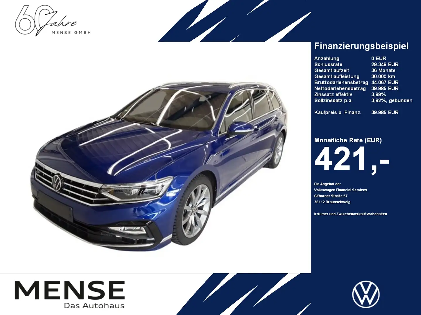 Volkswagen Passat Variant 2.0 TSI DSG Elegance R -line |AHK Azul - 1