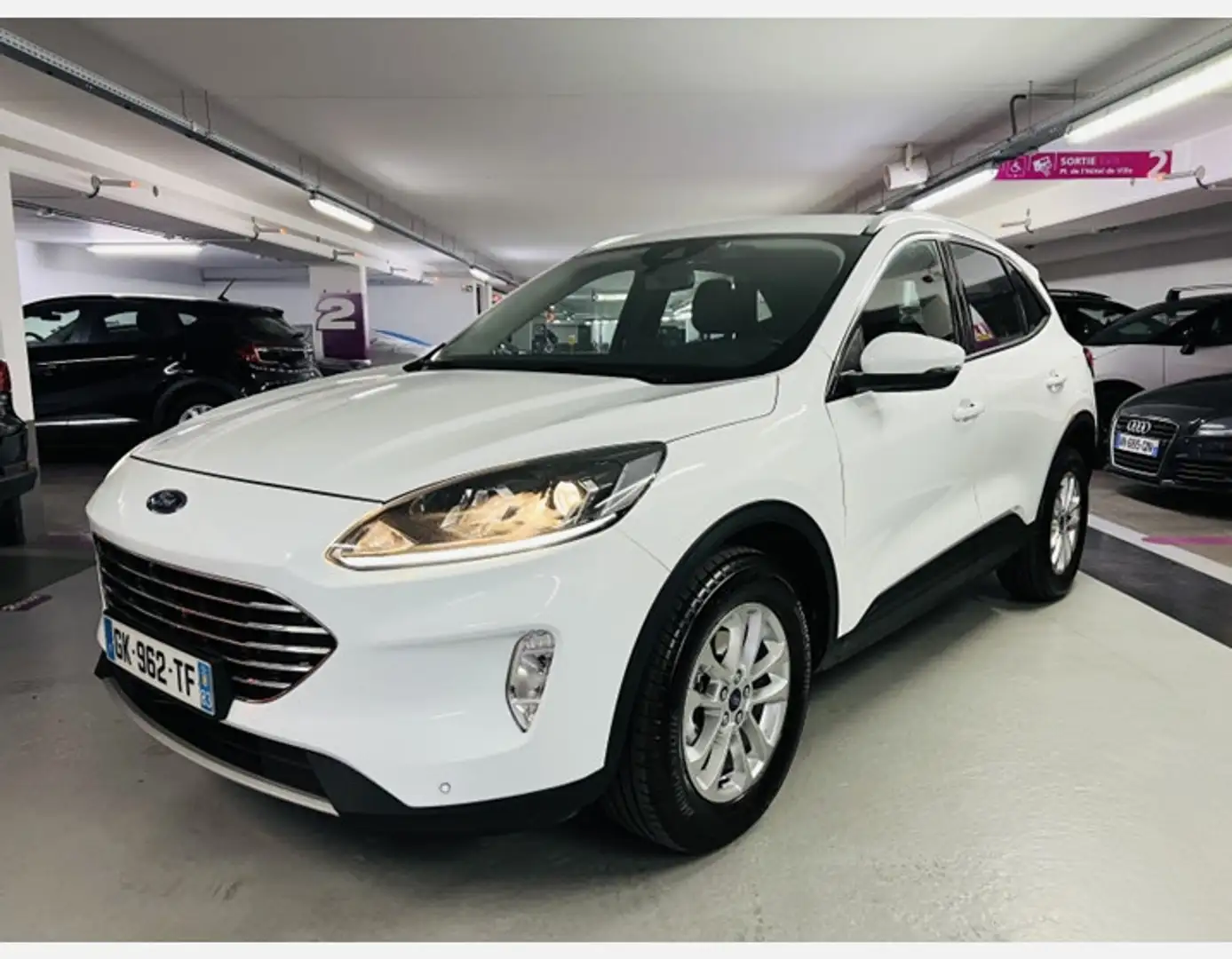 Ford Kuga 2.5 DURATEC 190CH FHEV E85 TITANIUM BVA***TVA RECUPERABLE*** Blanc - 1