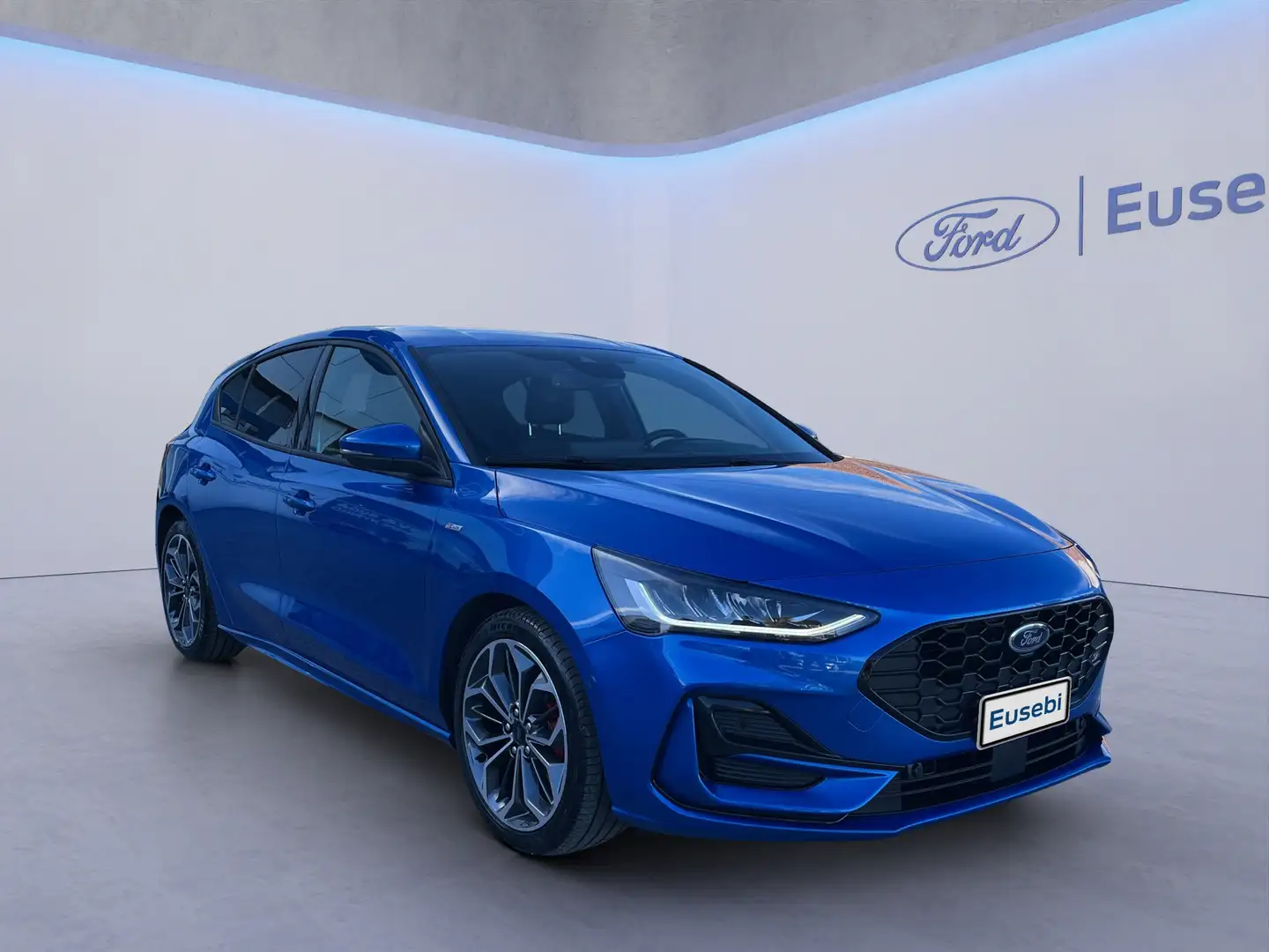 Ford Focus 1.0 EcoBoost Hybrid 155 CV Powershift 5p. ST-Line Blau - 1