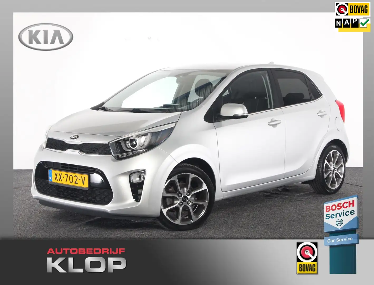 Kia Picanto 1.0 CVVT Design Edition | Org. NL-auto | navigatie Gris - 1