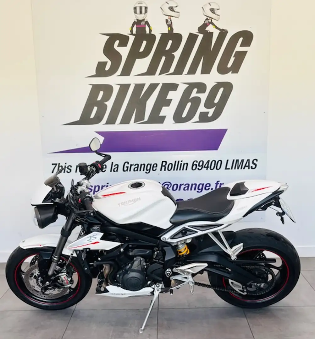 Triumph Street Triple 765 Blanc - 1