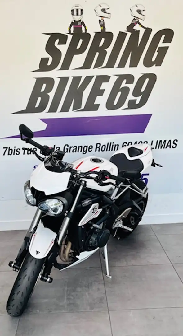 Triumph Street Triple 765 Blanc - 2