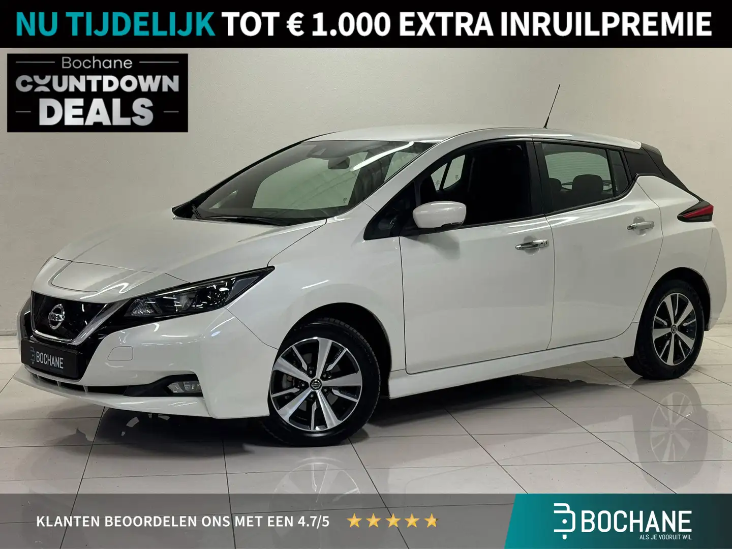 Nissan Leaf Acenta 40 kWh | Navigatie | Stoelverwarming | Park Wit - 1