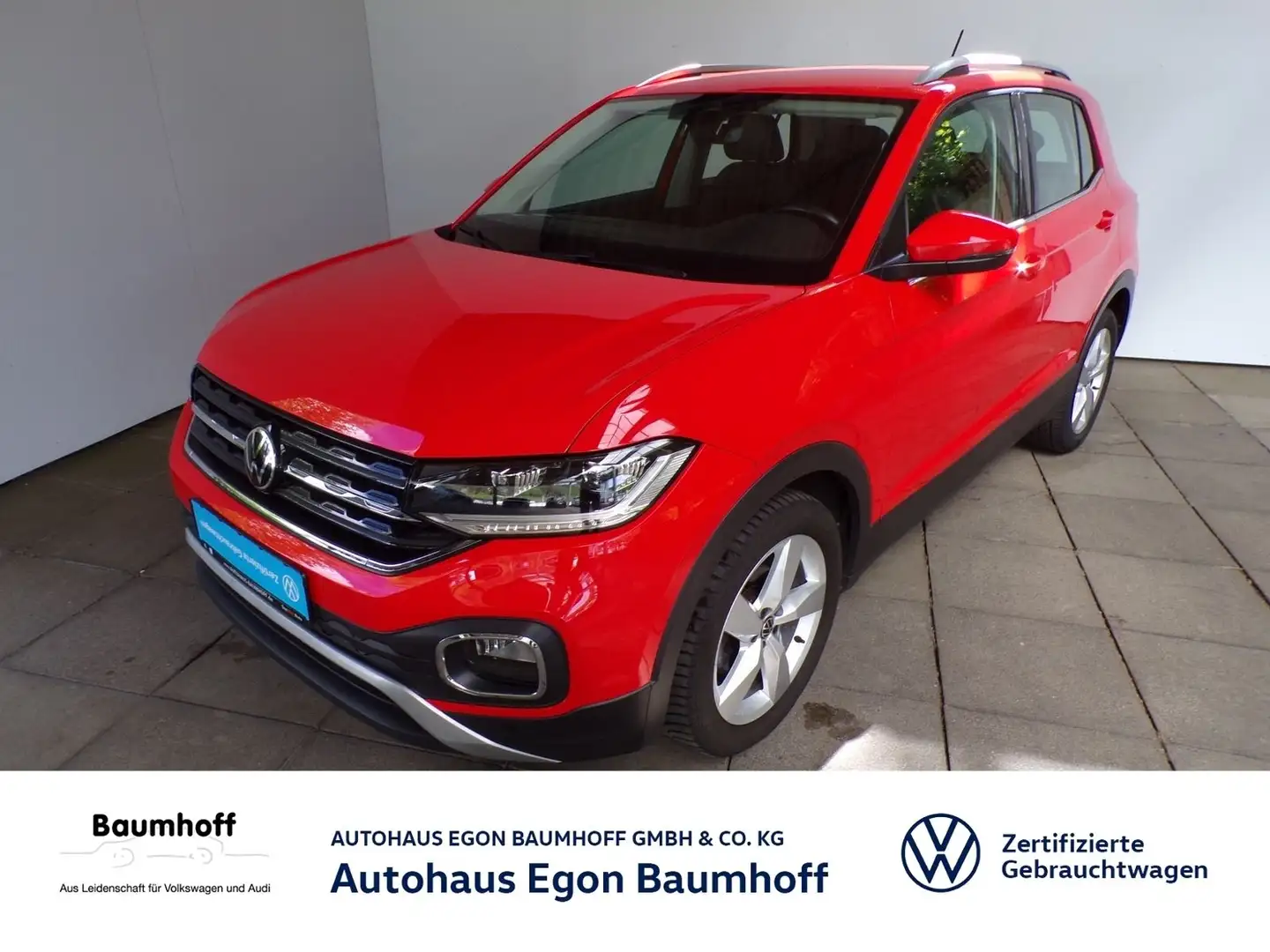 Volkswagen T-Cross T-CROSS 1.5 TSI DSG STYLE AHK+LED'S+KAMERA+NAVI Rot - 1