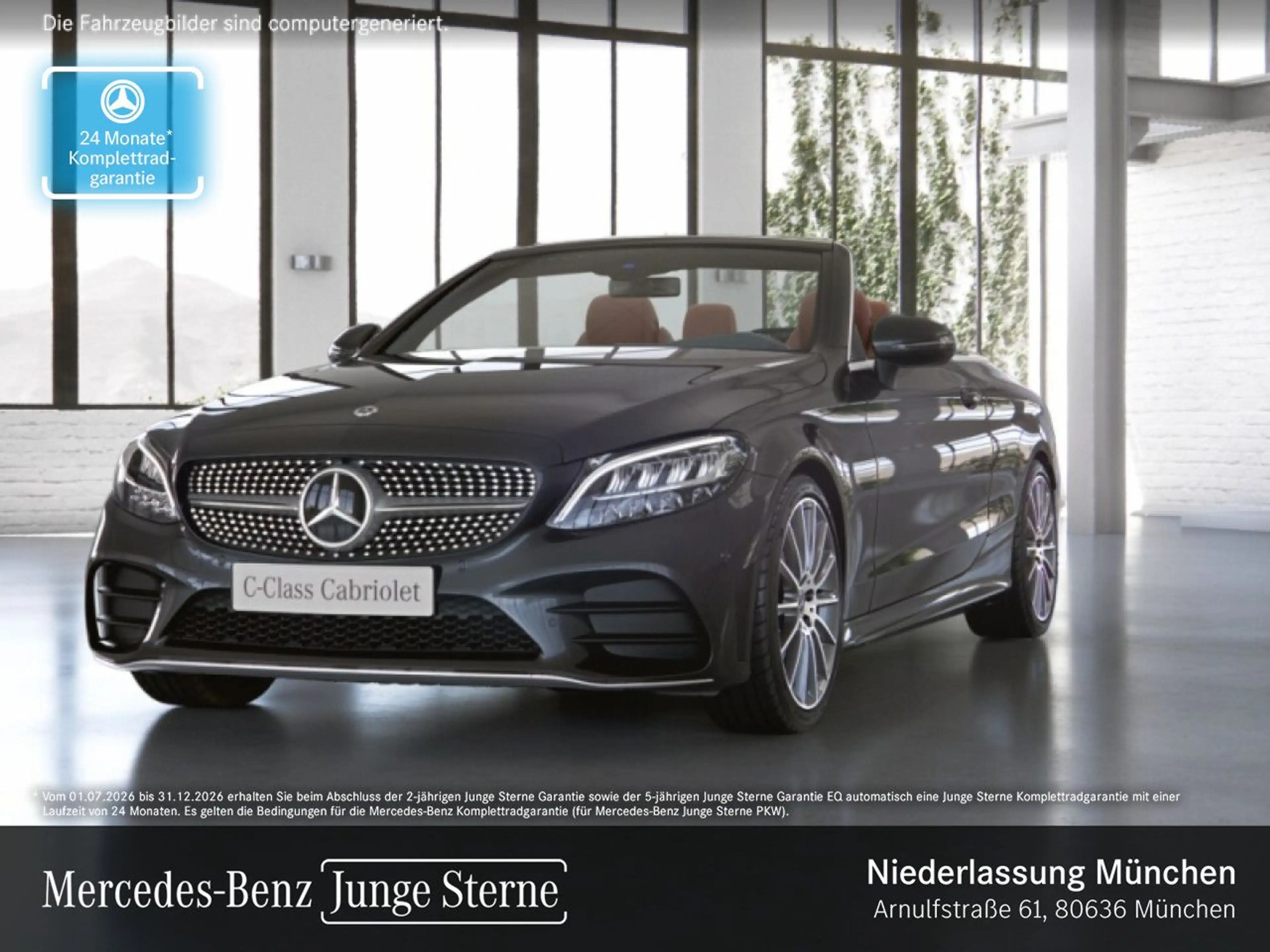 Mercedes-Benz C 400 Cabrio 4M AMG+AHK+LED+FAHRASS+KAMERA+19"+9G