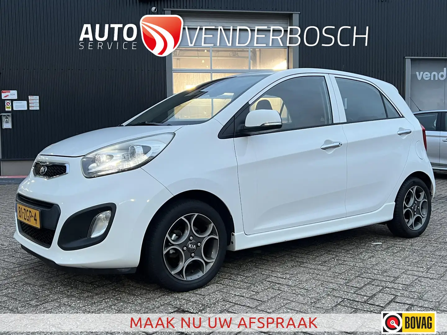 Kia Picanto 1.0 CVVT Design Edition 69pk | Airco | Leder | 5 d Blanco - 1