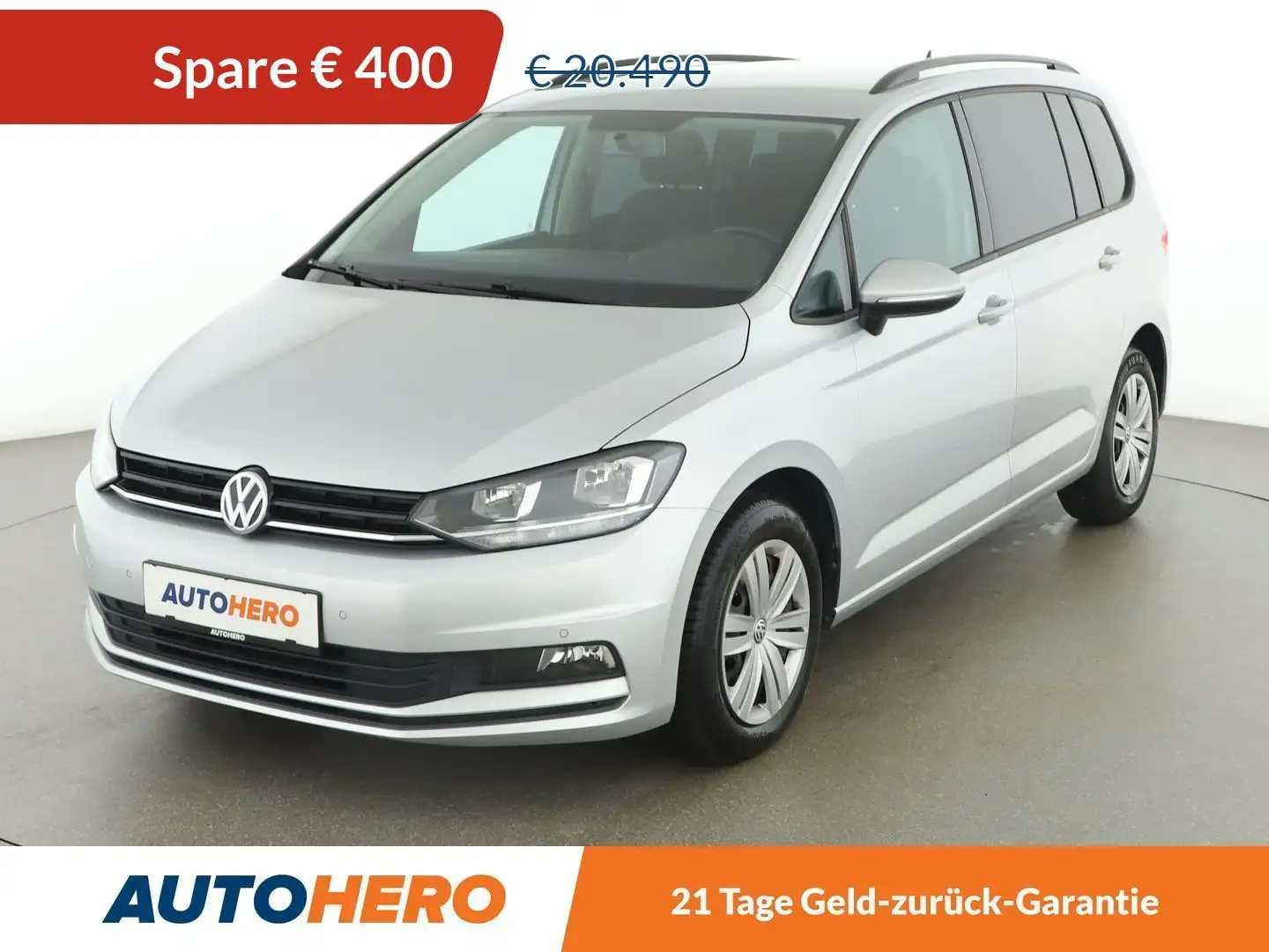 Volkswagen Touran 1.6 TDI Aut. *PDC*BT*KLIMA* Silber - 1