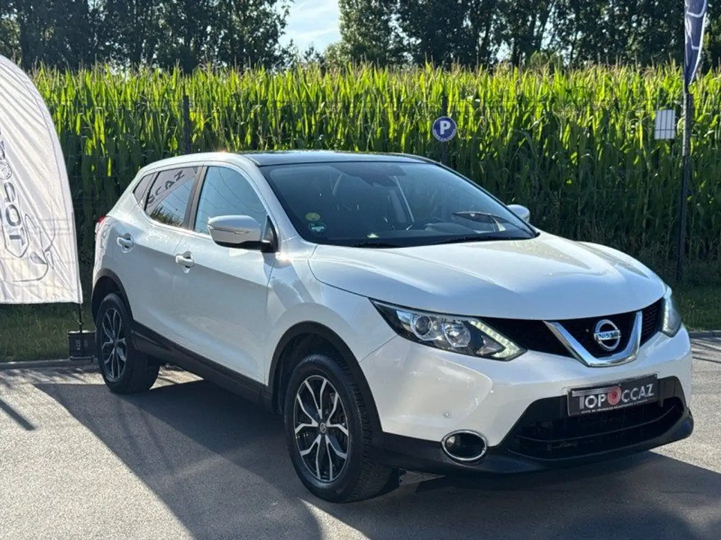 Nissan Qashqai 1.5 DCI 110CH CONNECT EDITION * 2014 * TOIT PANORA Blanc - 2