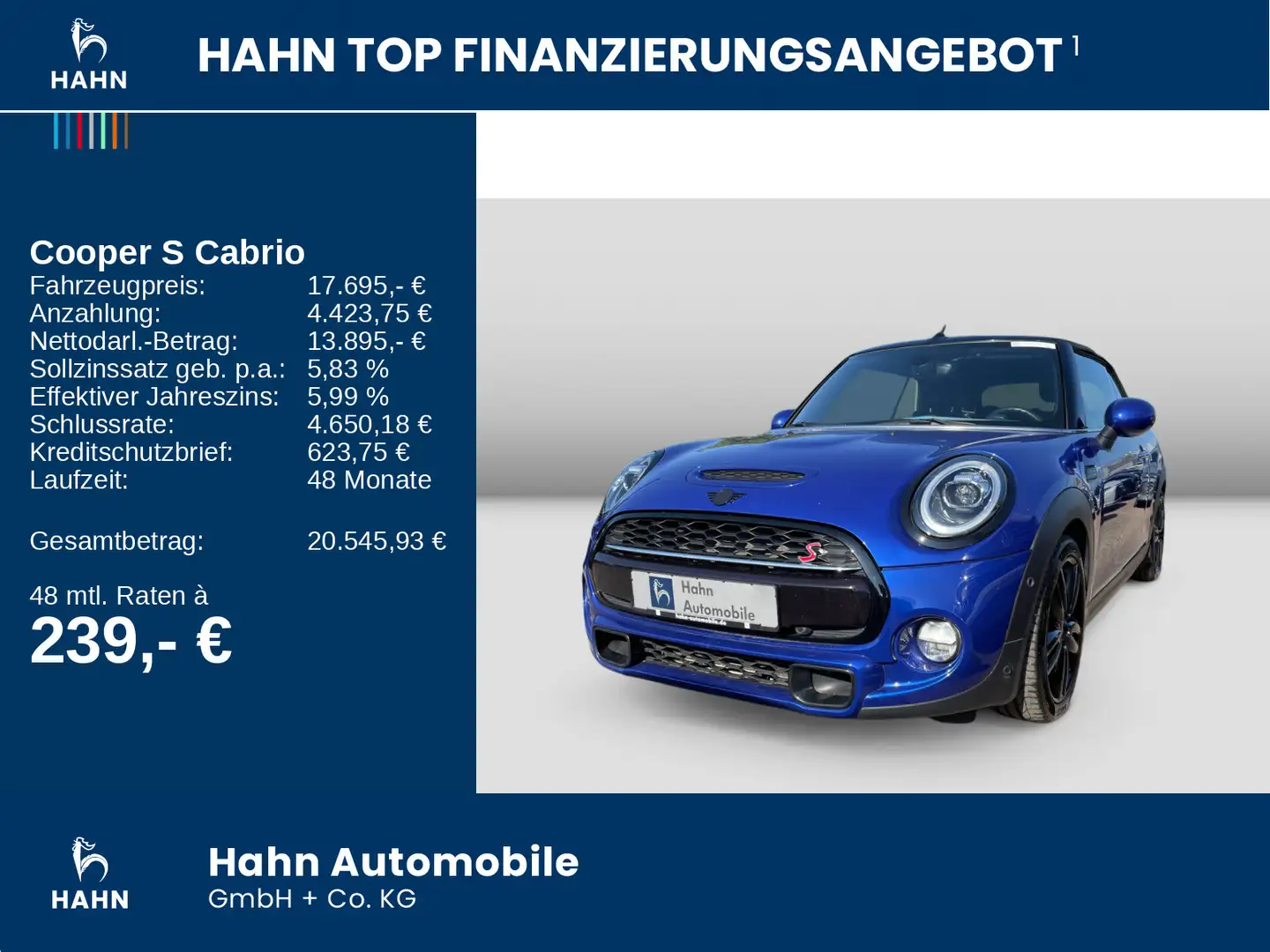 MINI Cooper S Cabrio Cooper S BULLX LED Navi PDC SHZ Blauw - 2