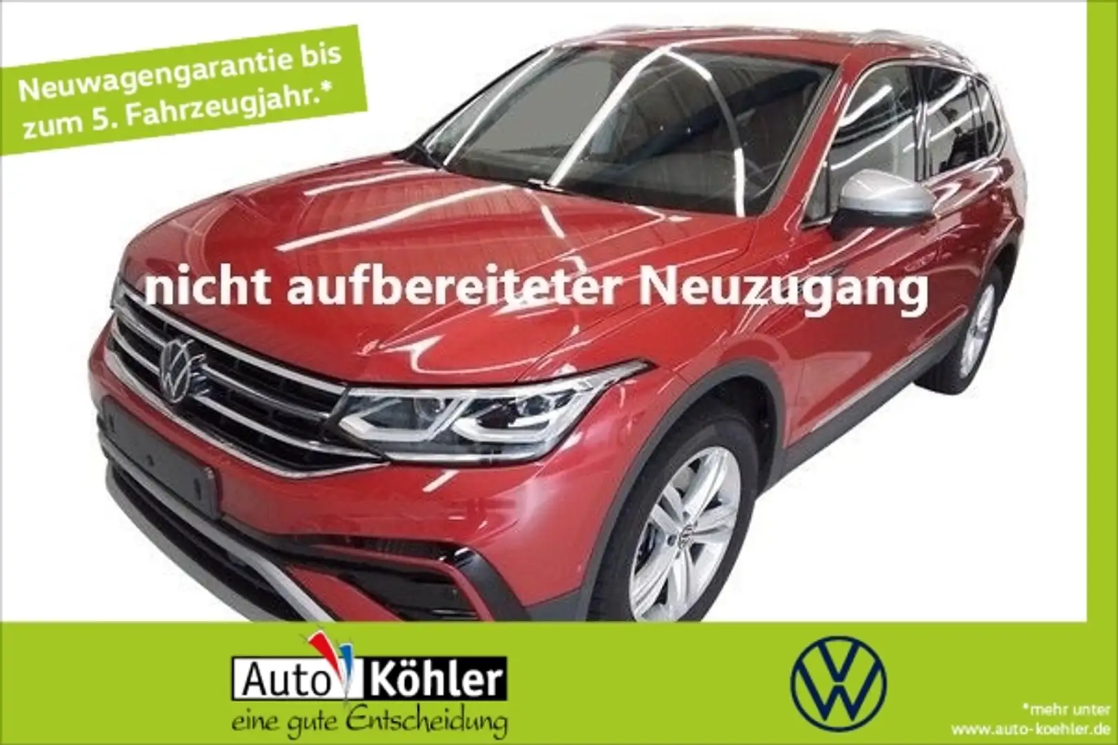 Volkswagen Tiguan Allspace Elegance TDi DSG 4M Matrix 4xSHZ Rot - 1
