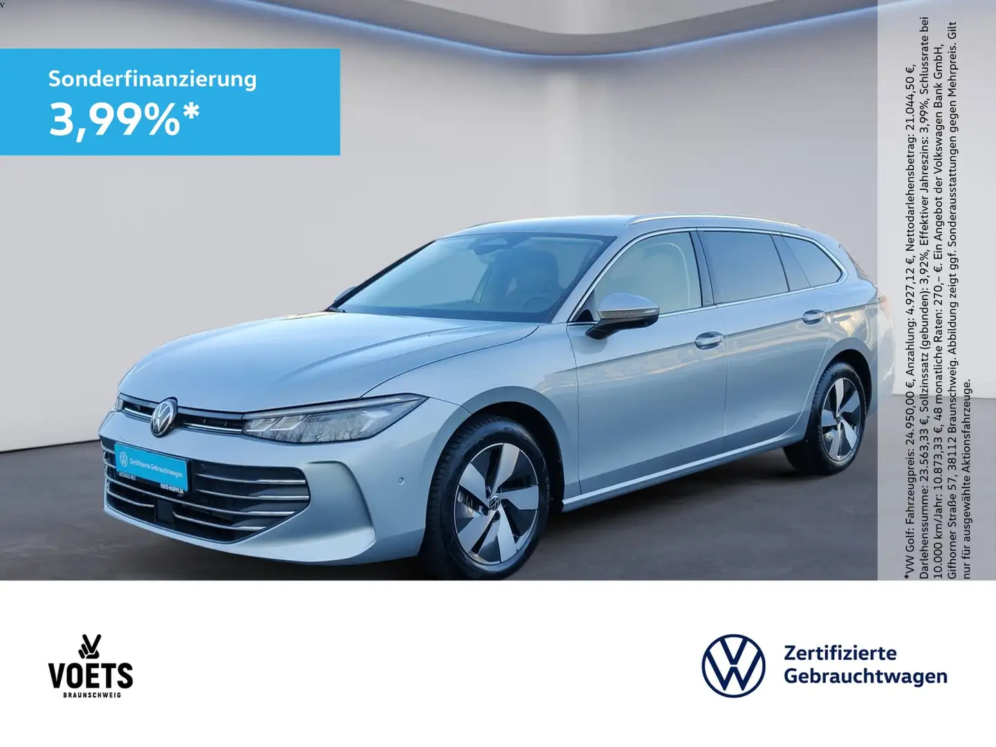 Volkswagen Passat Variant Business 1.5 eTSI DSG AHK+LED+Rear-View+ACC Silber - 1