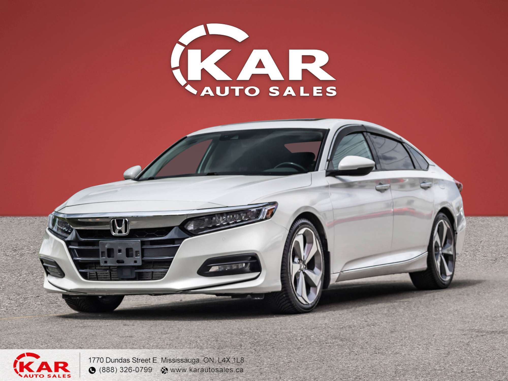 White 2018 Honda Accord Sedan Front-Wheel Drive Automatic