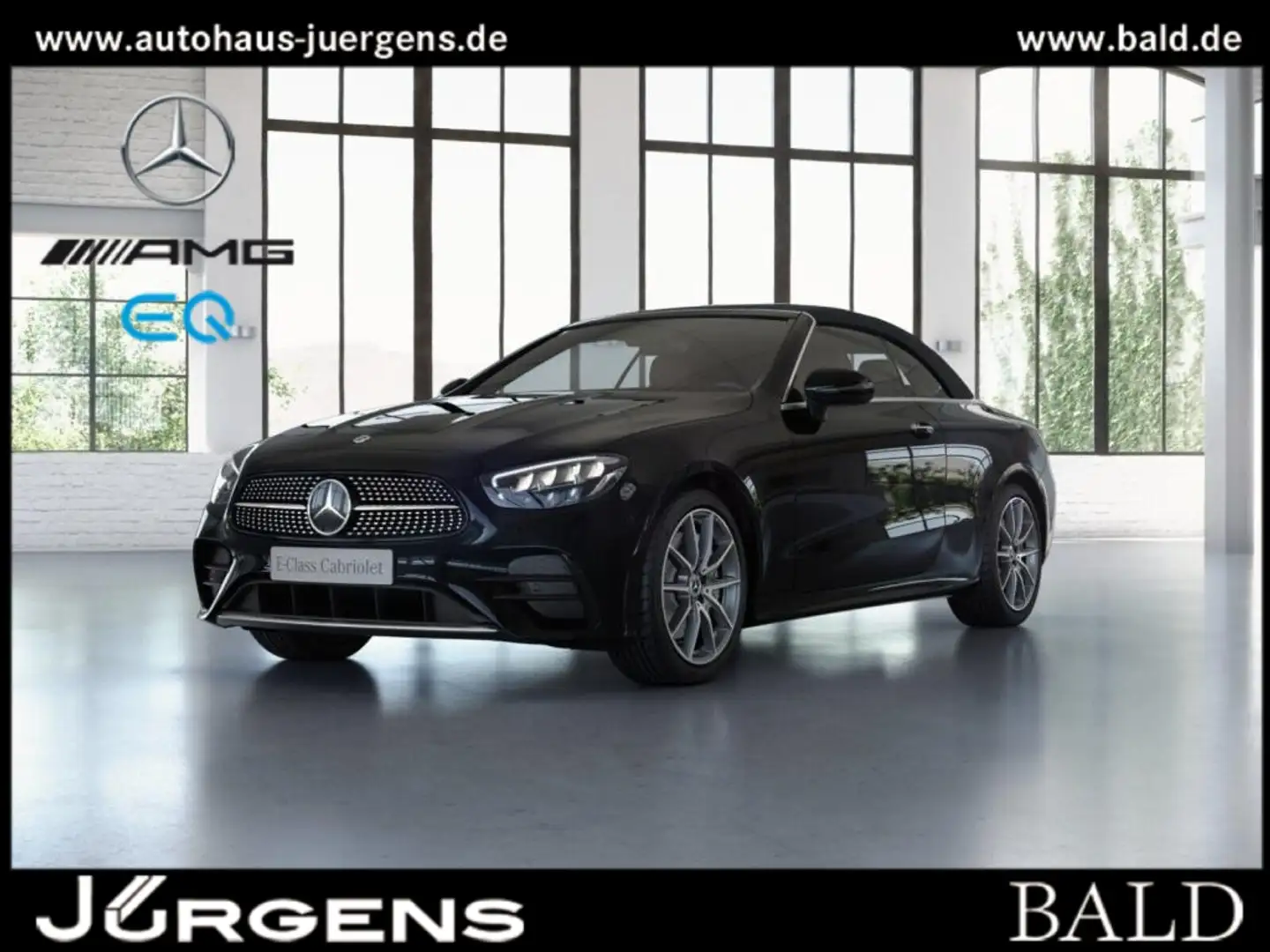 Mercedes-Benz E 200 4M Cabrio AMG-Sport/Distro/AGILITY/Cam/19" Schwarz - 2