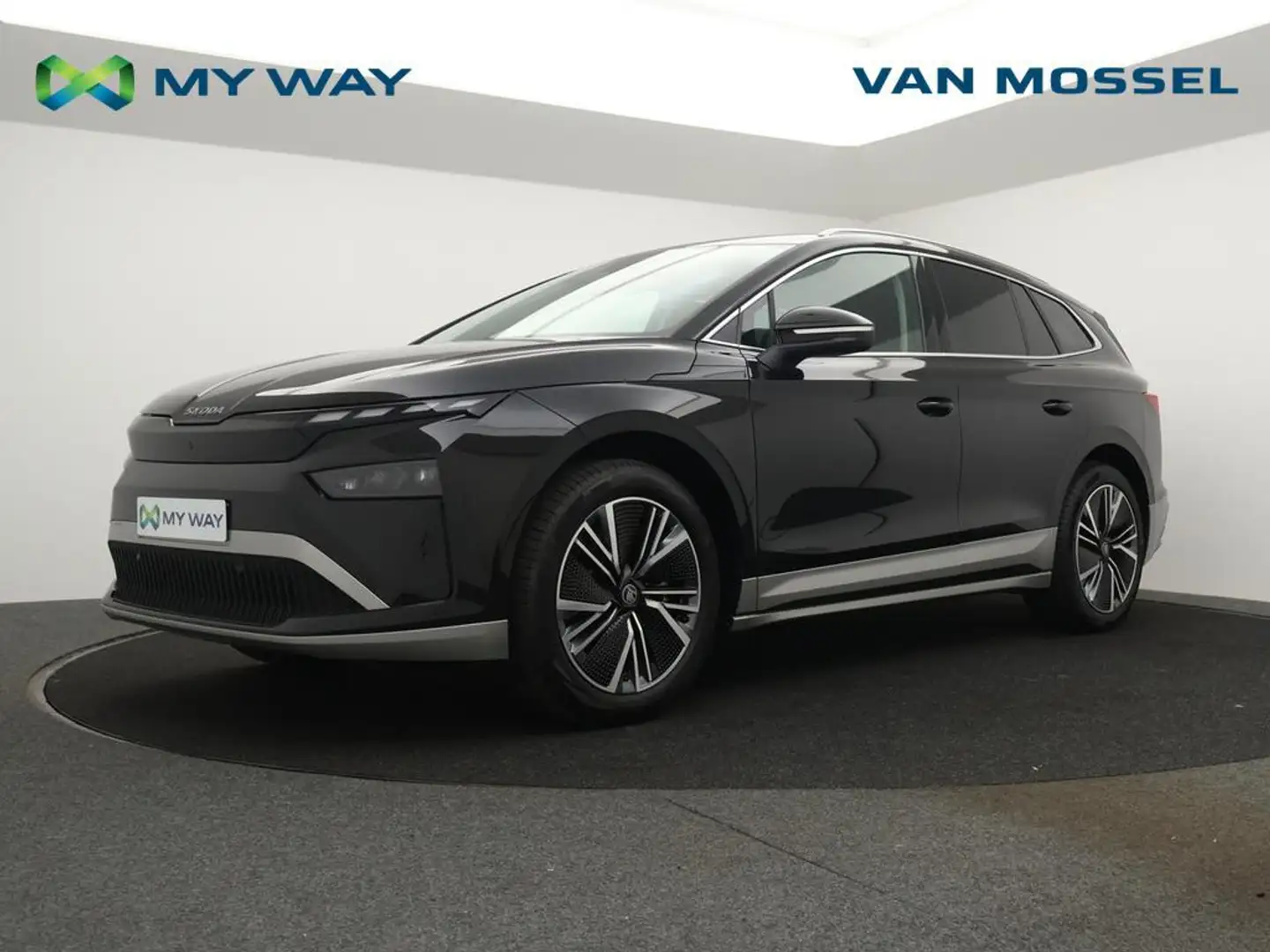 Skoda Enyaq NEW Enyaq 85 Corporate 82kWh 210kW (285pk) / DEMO Zwart - 1