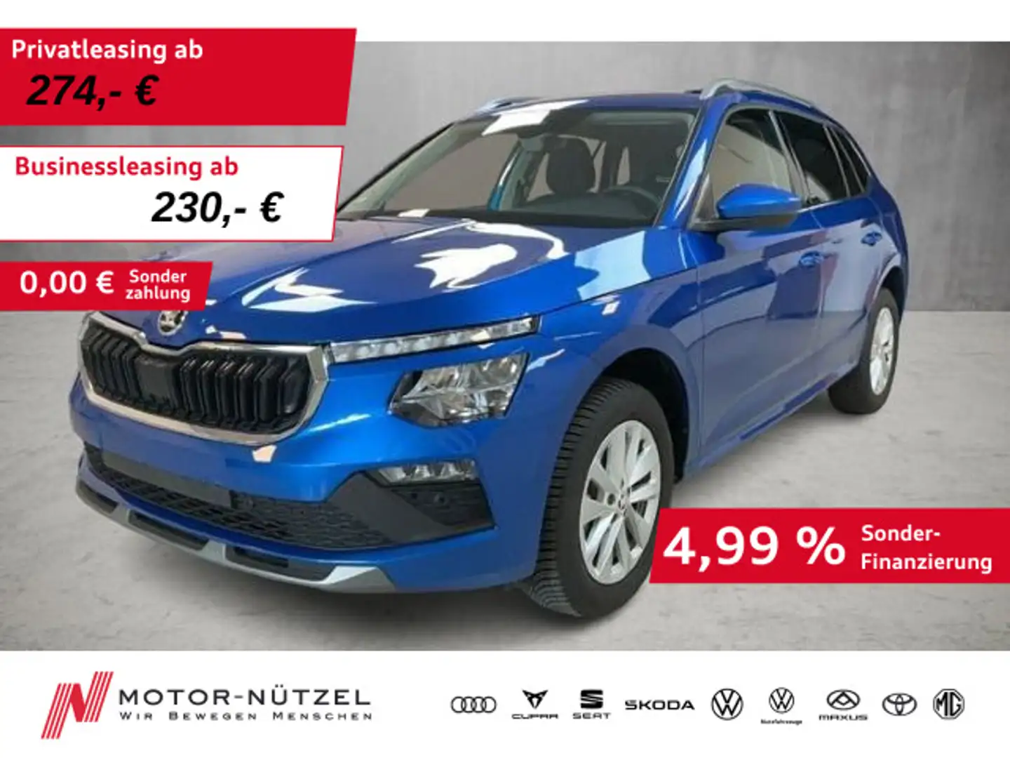 Skoda Kamiq 1.0 TSI DSG SELECTION LED+ACC+APP+SHZ+RFK Blau - 1