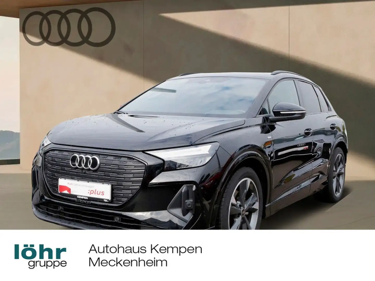 Audi Q4 e-tron S line Navi+VC ACC RFK+PDC LED Sitzheiz. eHeck Schwarz - 1