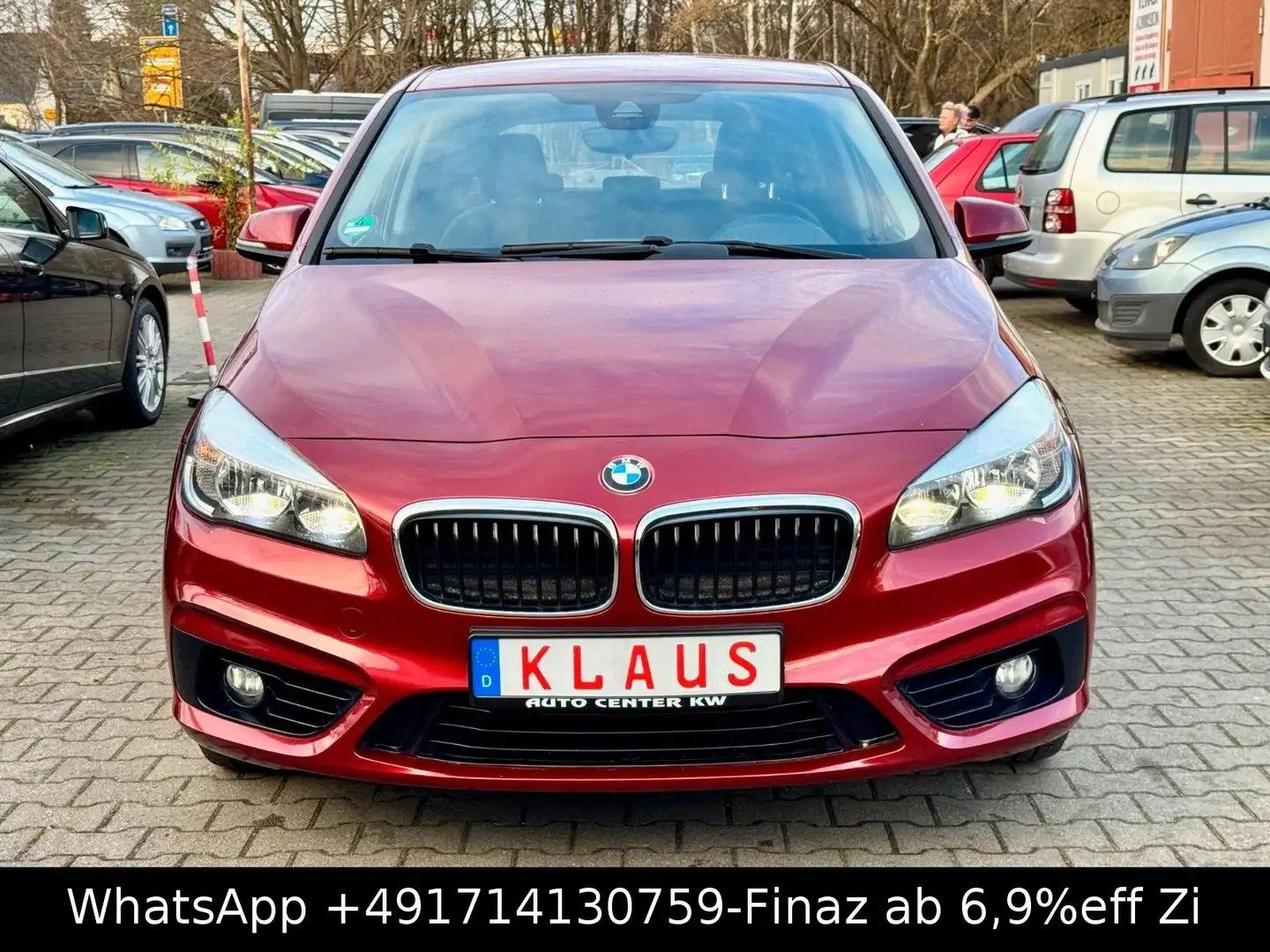 BMW 218 -1.HAND-NUR 41TKM-TEMP-NAVI-ALU Rood - 2