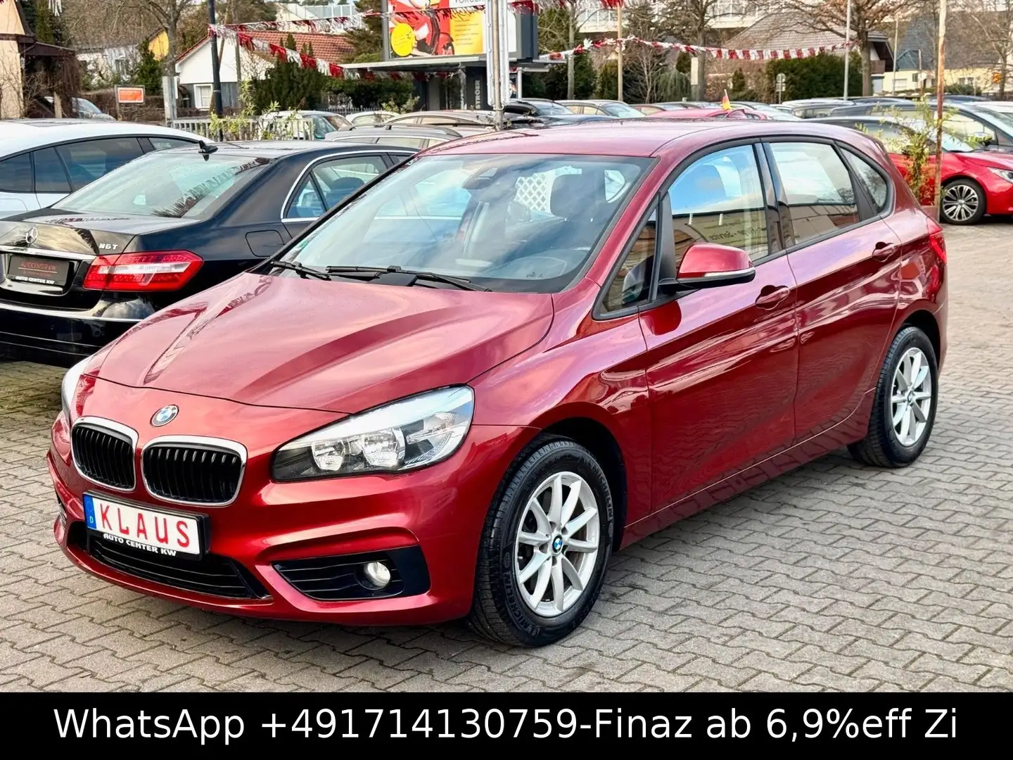 BMW 218 -1.HAND-NUR 41TKM-TEMP-NAVI-ALU Rood - 1