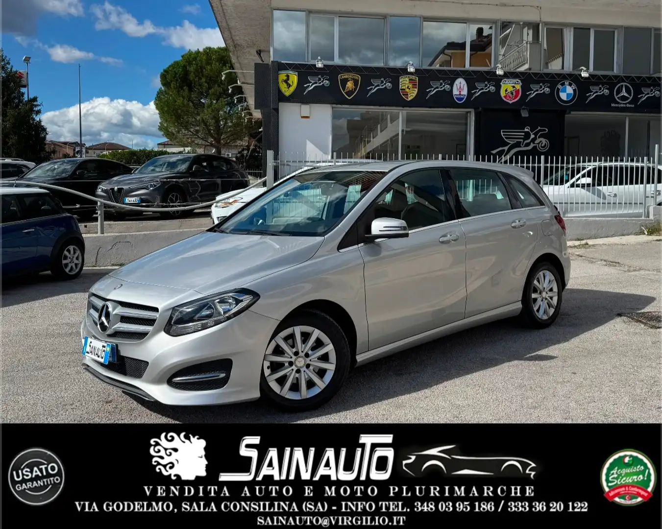 Mercedes-Benz B 160 Classe B 160d Premium GARANZIA 24 MESI Zilver - 1