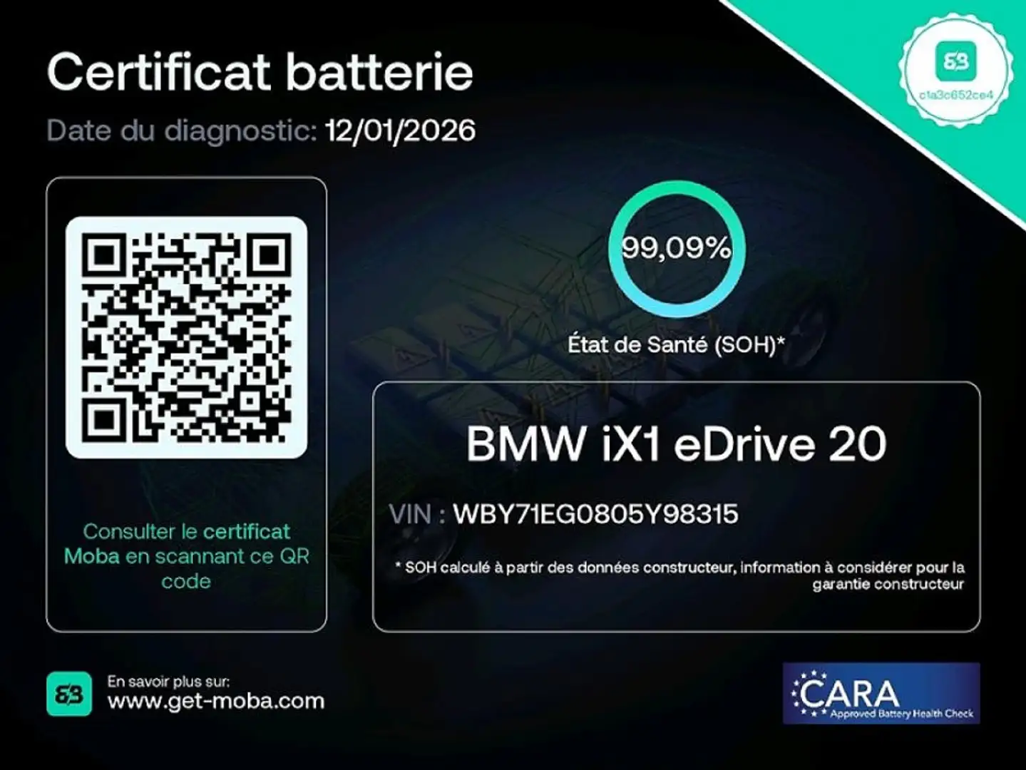 BMW iX1 eDrive20 67 kWh M-Sport *SOH 99%* Full LED | NAVI Blanc - 2
