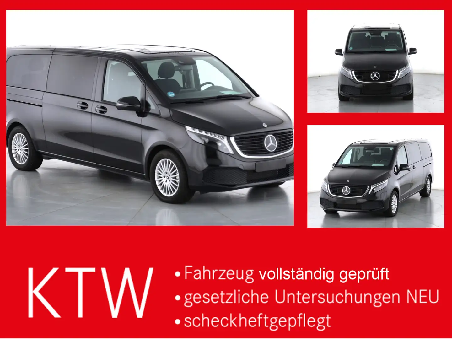 Mercedes-Benz EQV 300 Extralang,8Sitze,2xelektr.Schiebetür,LED Schwarz - 1