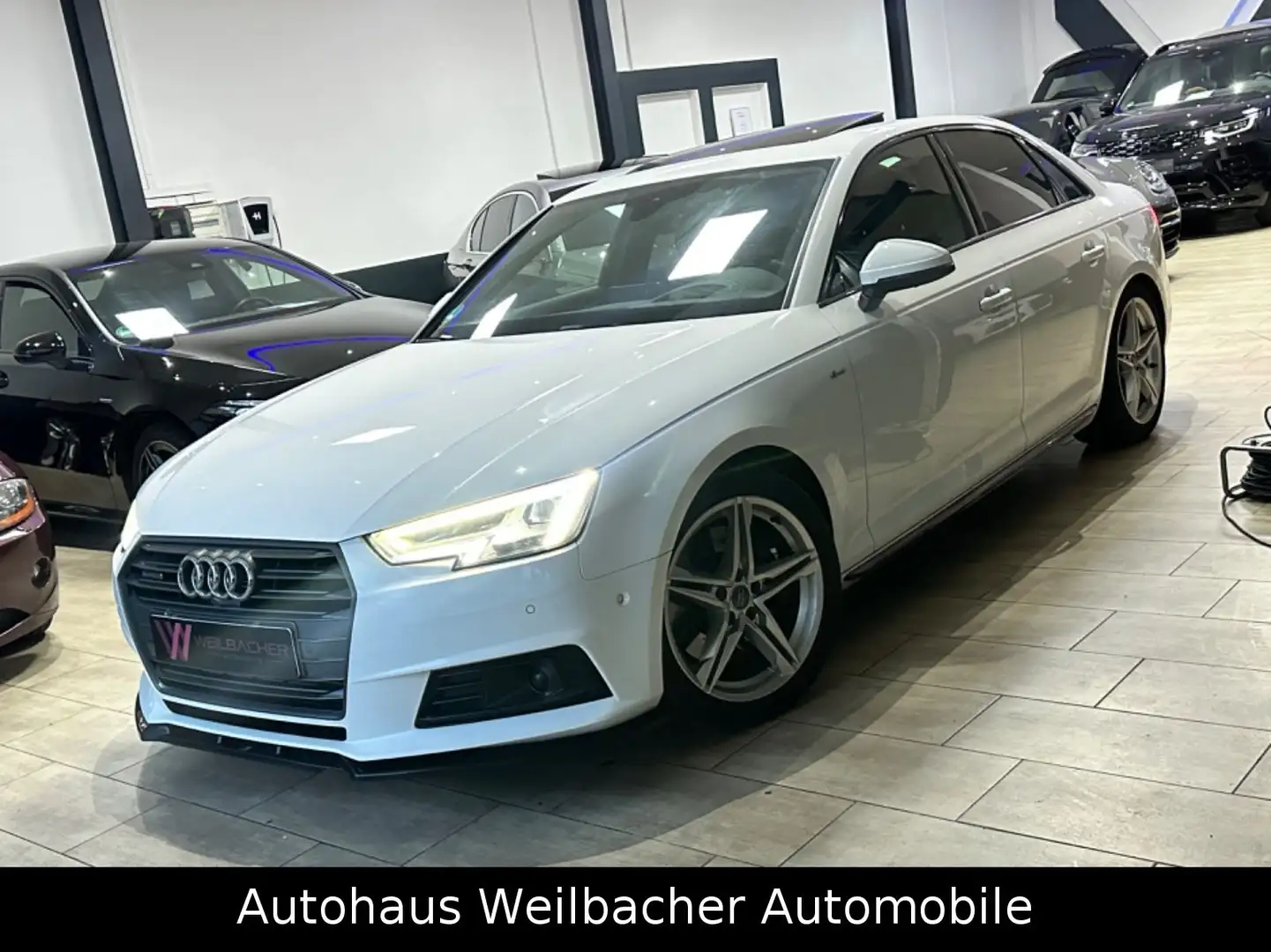 Audi A4 Lim. quattro S line *Virtual*LED*SCH*Leder* Weiß - 1