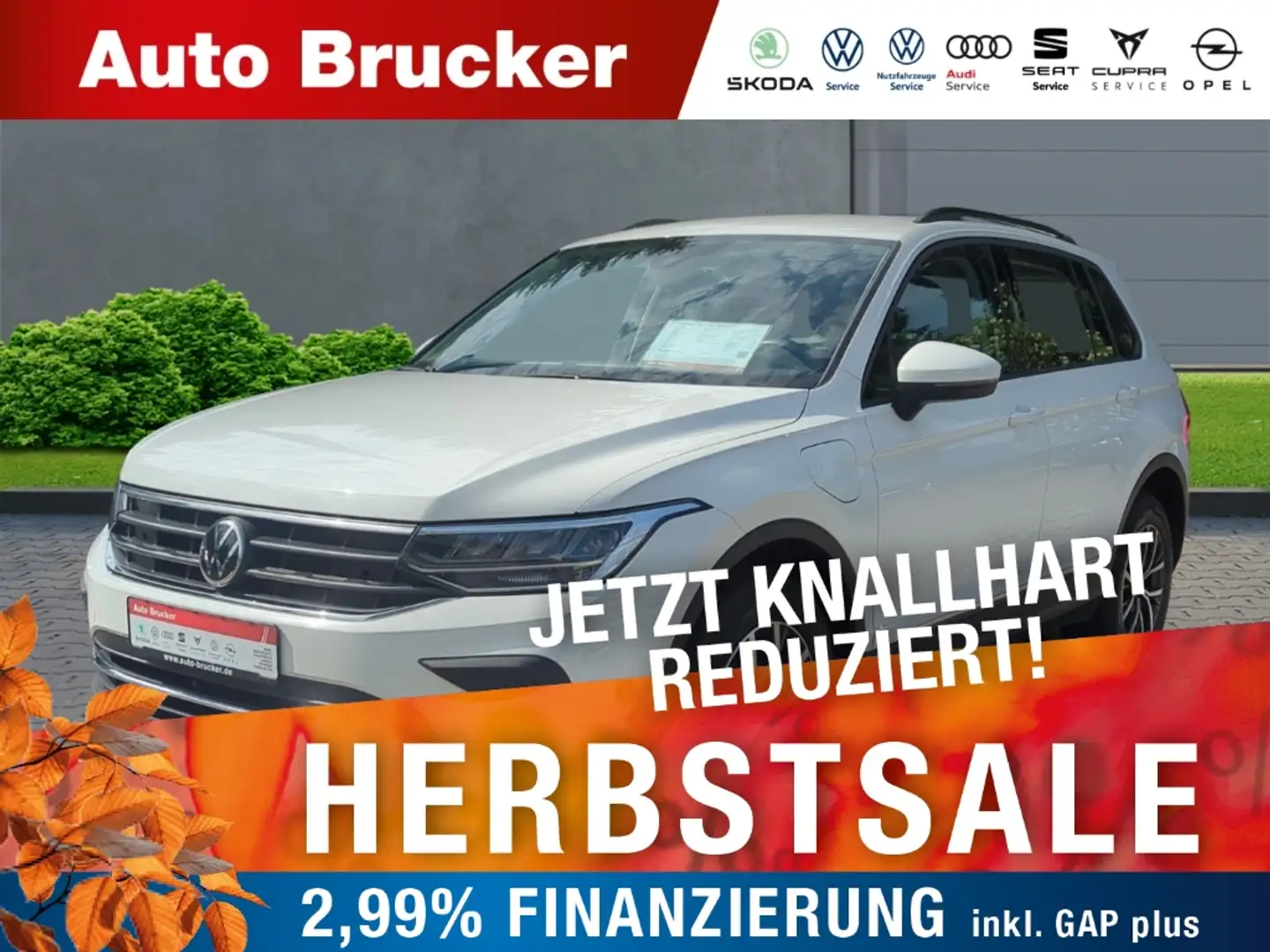 Volkswagen Tiguan Life eHybrid 1.4 TSI+Navi+Klimaautomatik+LED Weiß - 1