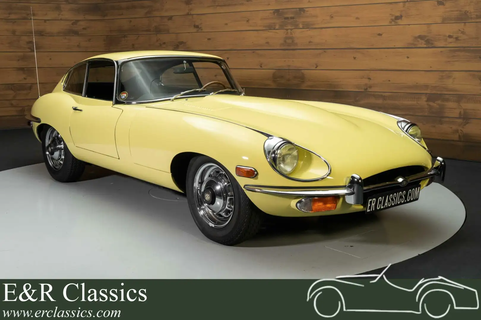 Jaguar E-Type S2 Coupe| Gerestaureerd| Historie bekend| 1970 Yellow - 1