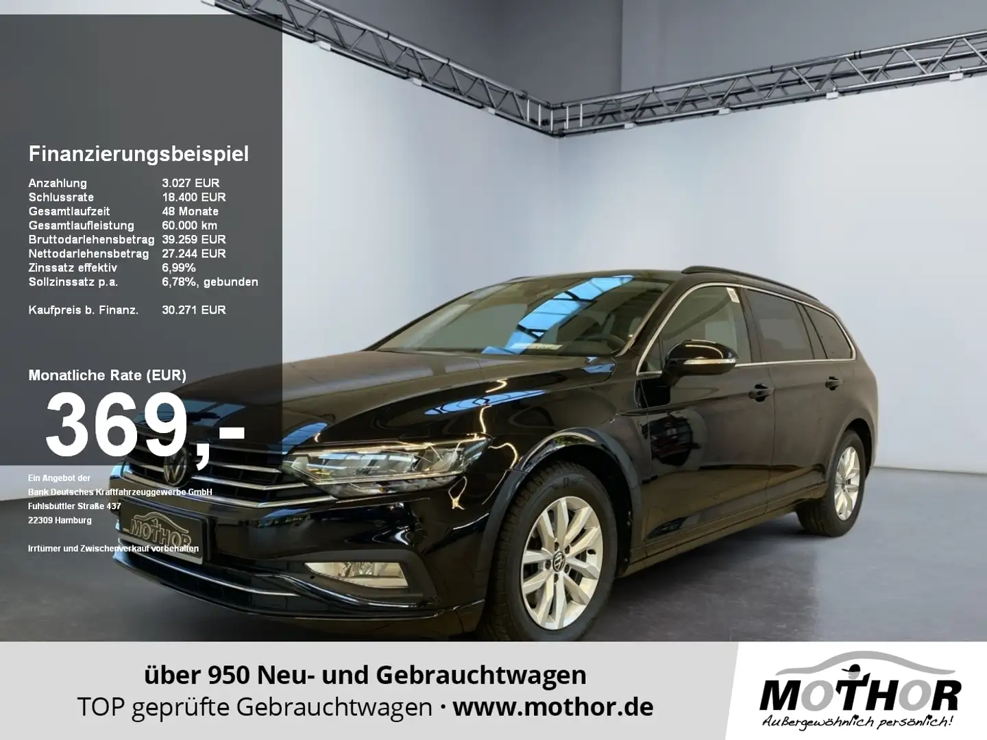 Volkswagen Passat Variant Business 2TDI DSG Navi ACC Kamera Schwarz - 1