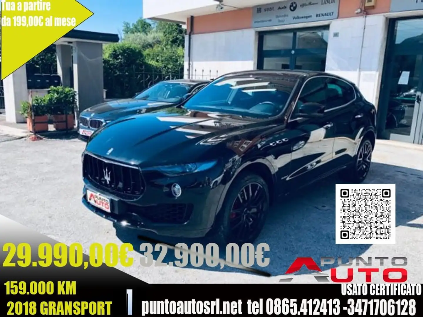 Maserati Levante V6 Diesel 275 CV AWD Gransport telecamera Noir - 1
