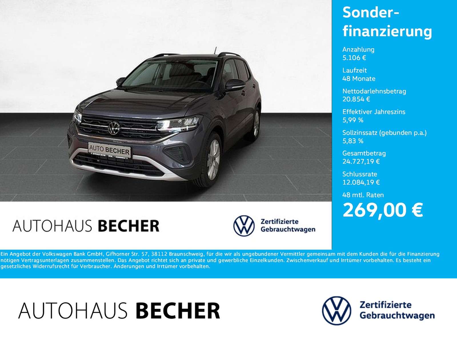 Second hand Volkswagen T-Cross 1.0