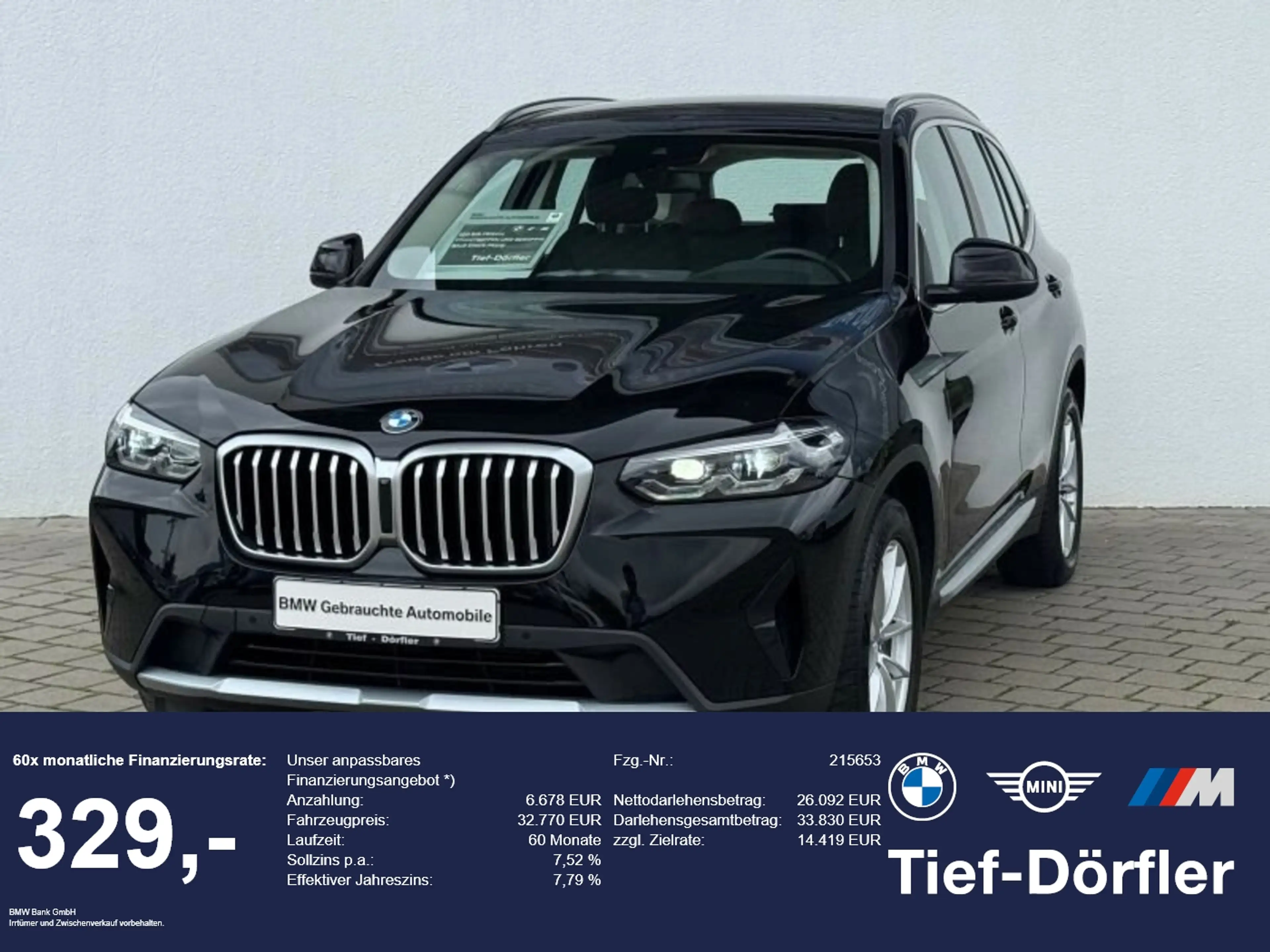 BMW X3 xDrive20d LED/HUD/DrivingAss/Memo/Shz LED/HUD/Driv