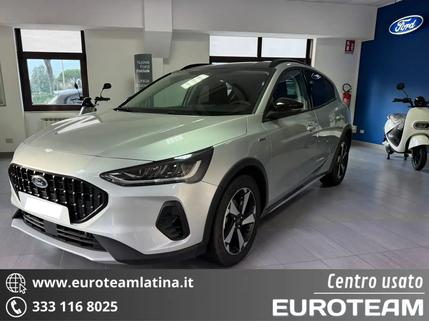 Ford Focus Active 1.0 ecoboost-hyb 125cv powershift c. autom. Argento - 1