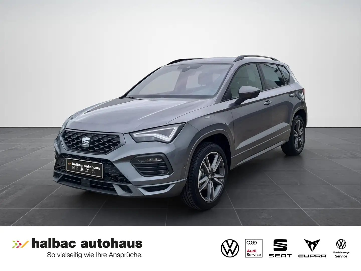 SEAT Ateca 1.5 TSI FR+NAVI+AHK+VOLLLED+PDC+SHZ+FRONTSCHEIBE Grau - 1