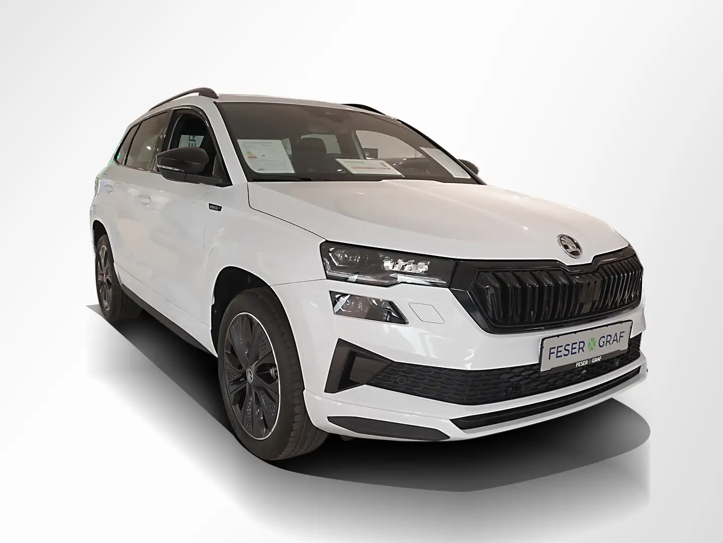 Skoda Karoq 1.5 TSI Sportline DSG AHK Navi RüKa Sitzh. Weiß - 2