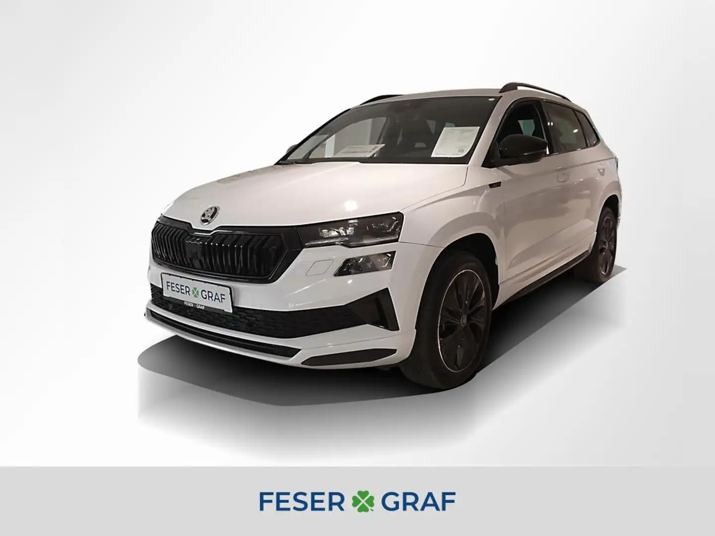 Skoda Karoq 1.5 TSI Sportline DSG AHK Navi RüKa Sitzh. Weiß - 1