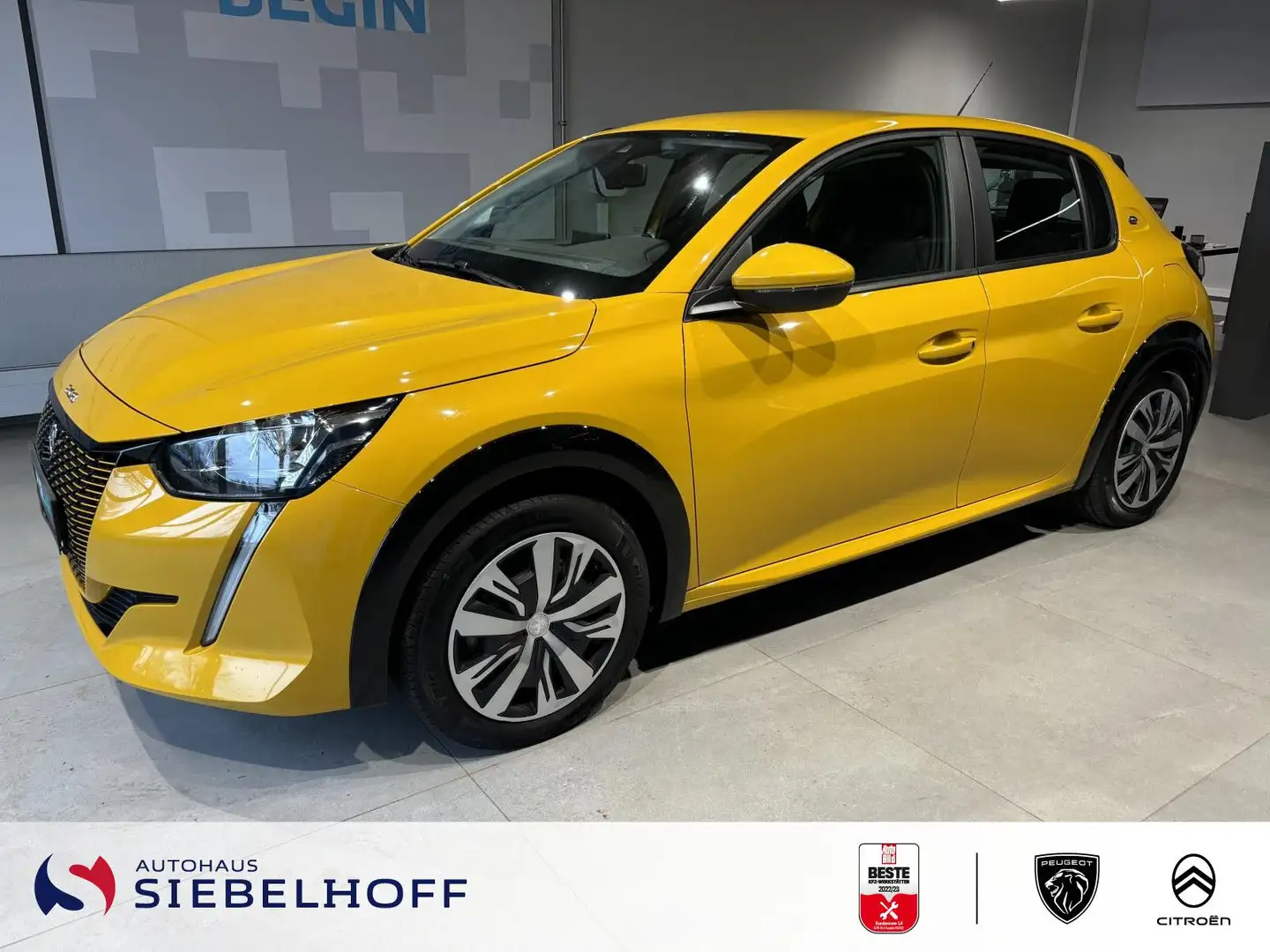 Peugeot e-208 Active Elektromotor 136 Gelb - 1