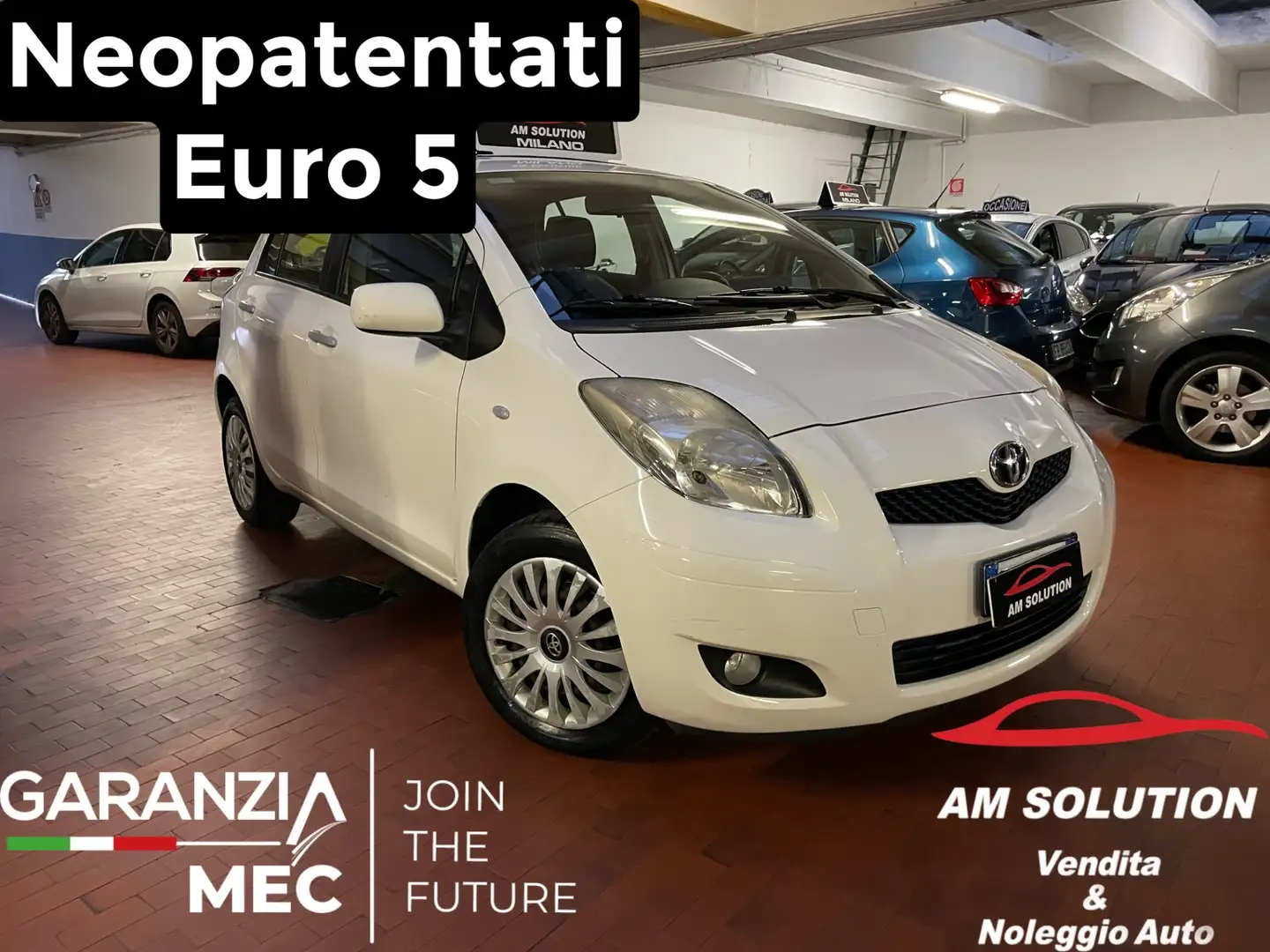 Toyota Yaris Yaris 1.0 Neopatentati Euro 5 Blanc - 1