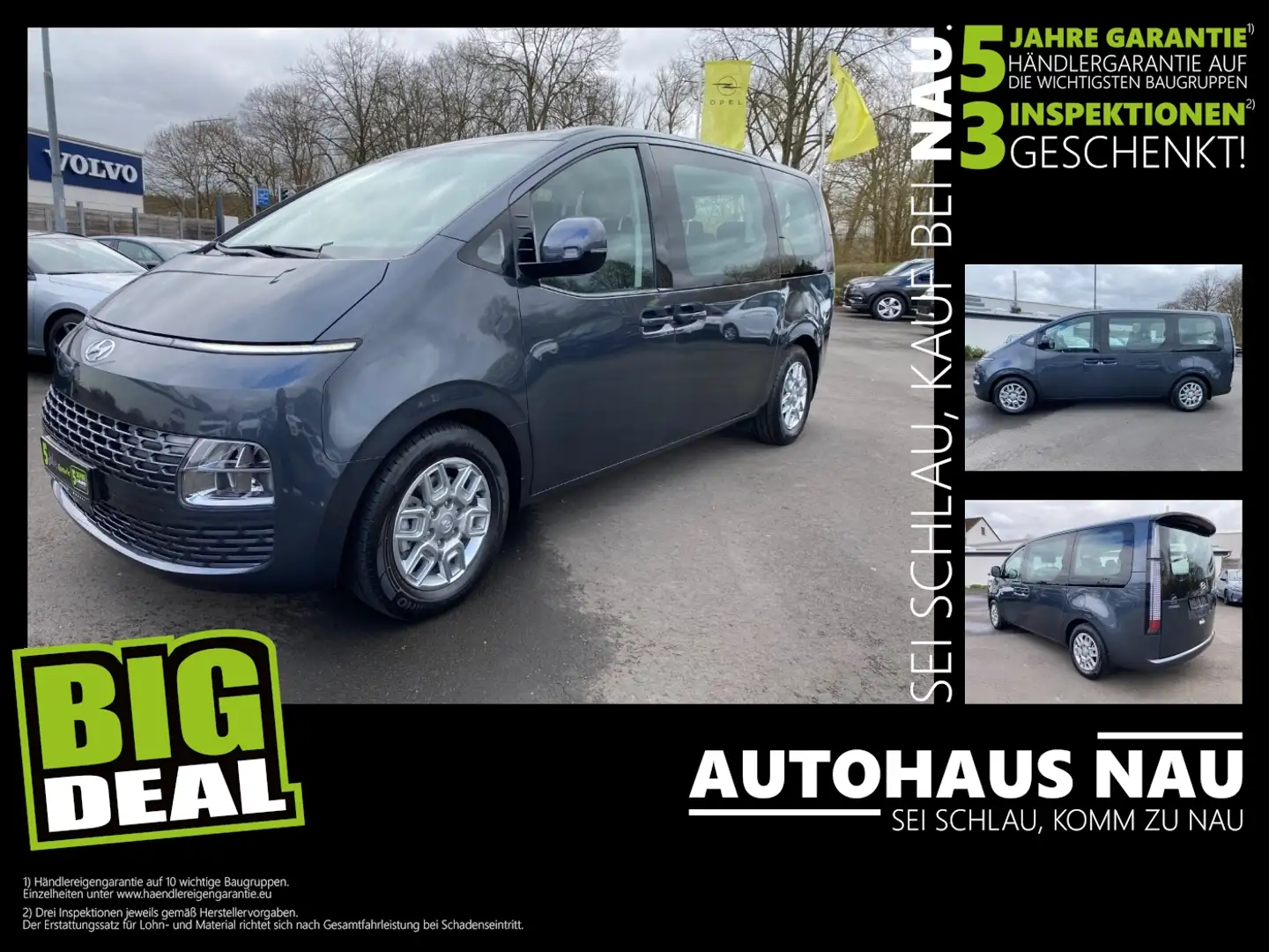 Hyundai STARIA 2.2 CRDi 4WD Trend Inspektionspaket BigDeal! Gri - 1