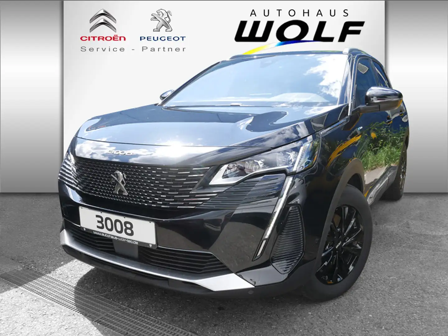 Peugeot 3008 GT Hybrid 225 KAMERA NAVI AHK ACC LED Noir - 1