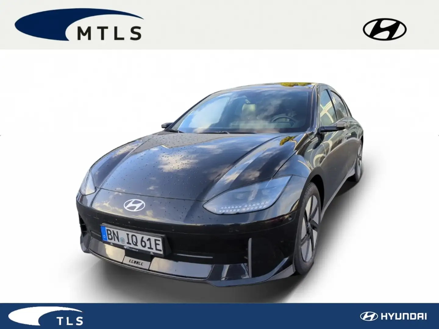 Hyundai IONIQ 6 77KWH - ALLRAD - UNIQ - DIGITALE SPIEGEL - GLASSCH Schwarz - 1