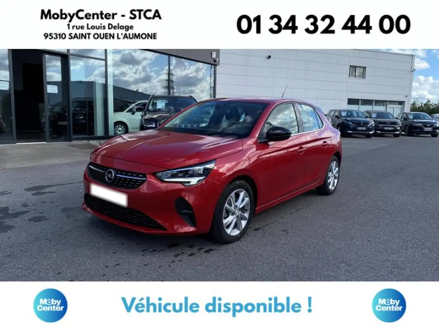 Opel Corsa 1.2 Turbo 100ch Elegance BVA Rouge - 1