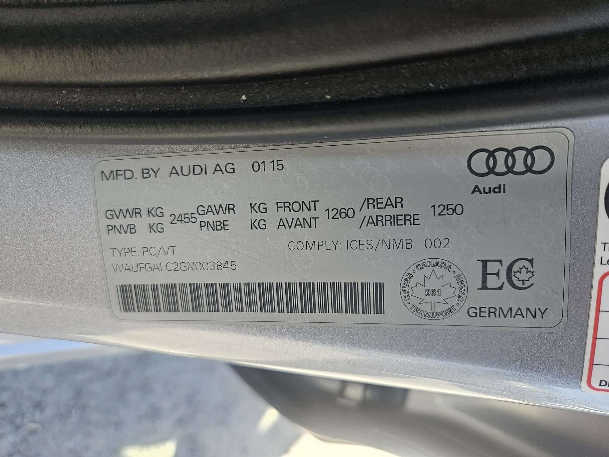 2016 Audi A6 quattro 3.0T Progressiv | AWD | Leather | Loaded thumb 19