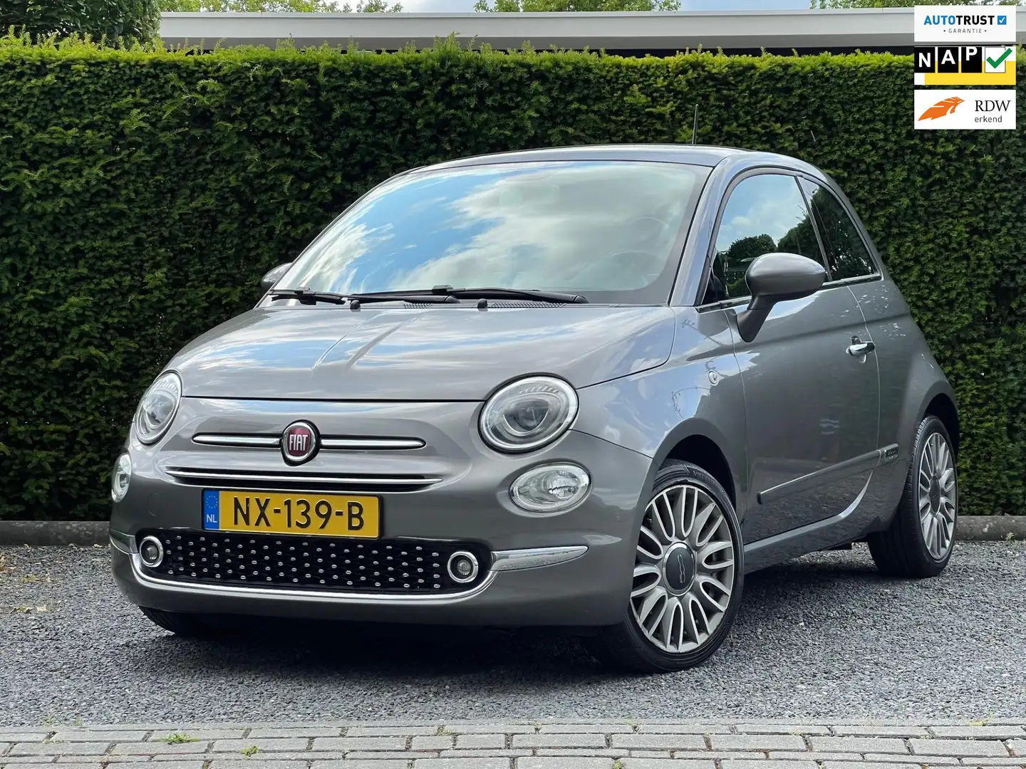 Fiat 500 0.9 TwinAir Turbo Lounge | Glazendak | Rijklaar! Grijs - 1