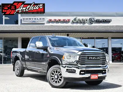 Gray 2024 RAM 3500 Pickup Truck Four-Wheel Drive Automatic